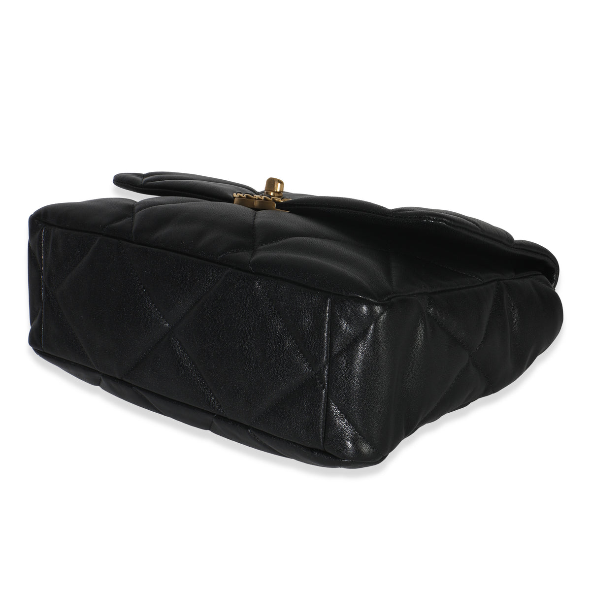 20A Black Quilted Lambskin Large Chanel 19 Flap Bag