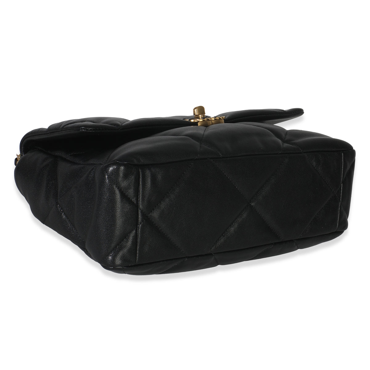 20A Black Quilted Lambskin Large Chanel 19 Flap Bag