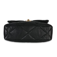 20A Black Quilted Lambskin Large Chanel 19 Flap Bag