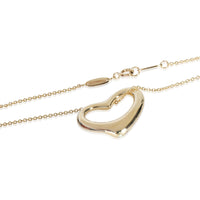 Yellow Gold Diamond Elsa Peretti Open Heart Pendant