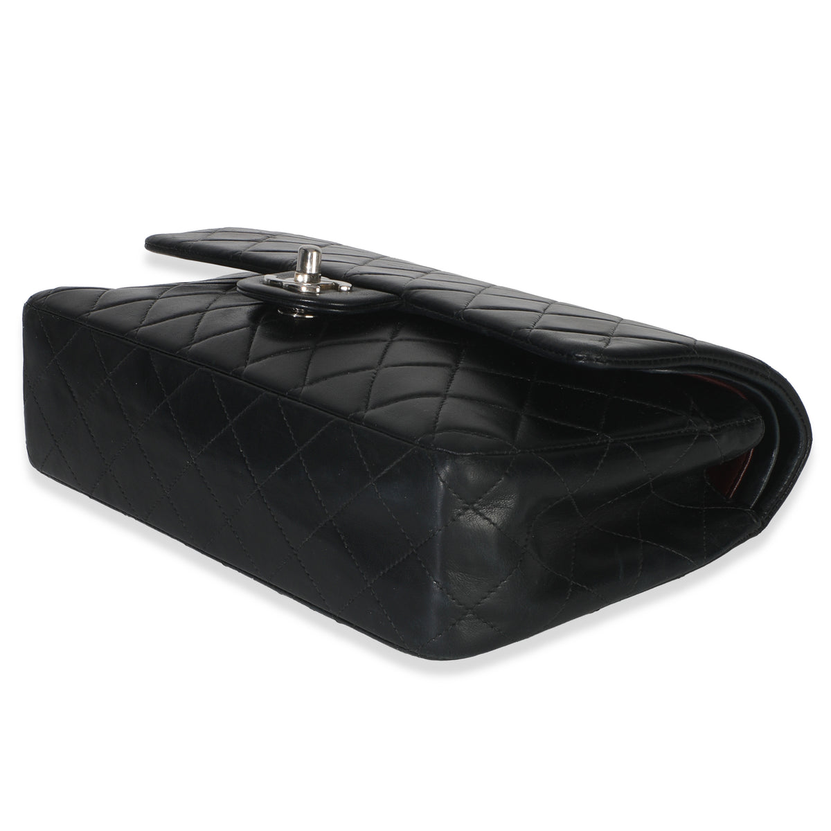 Vintage Black Quilted Lambskin Medium Classic Double Flap Bag