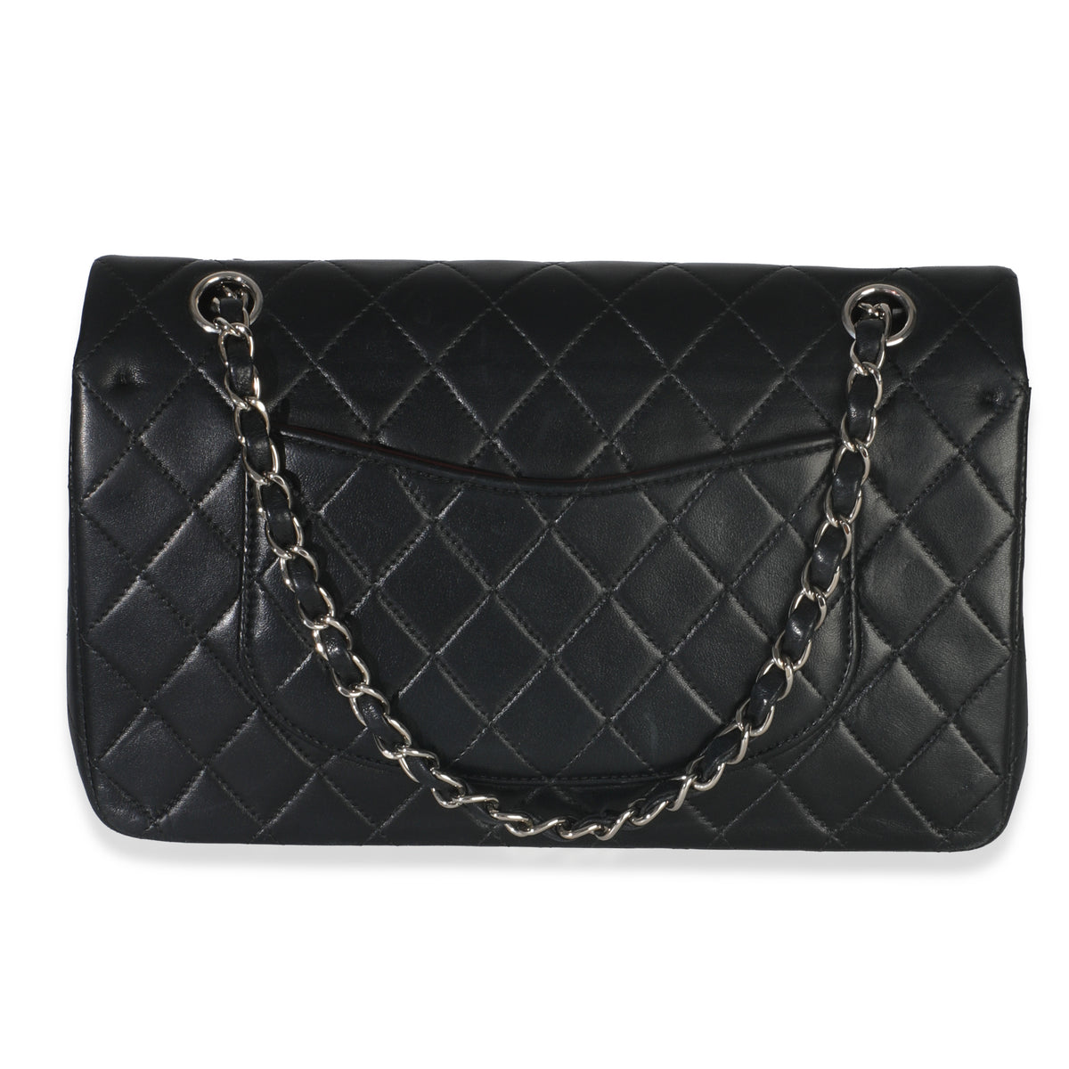 Vintage Black Quilted Lambskin Medium Classic Double Flap Bag