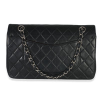 Vintage Black Quilted Lambskin Medium Classic Double Flap Bag