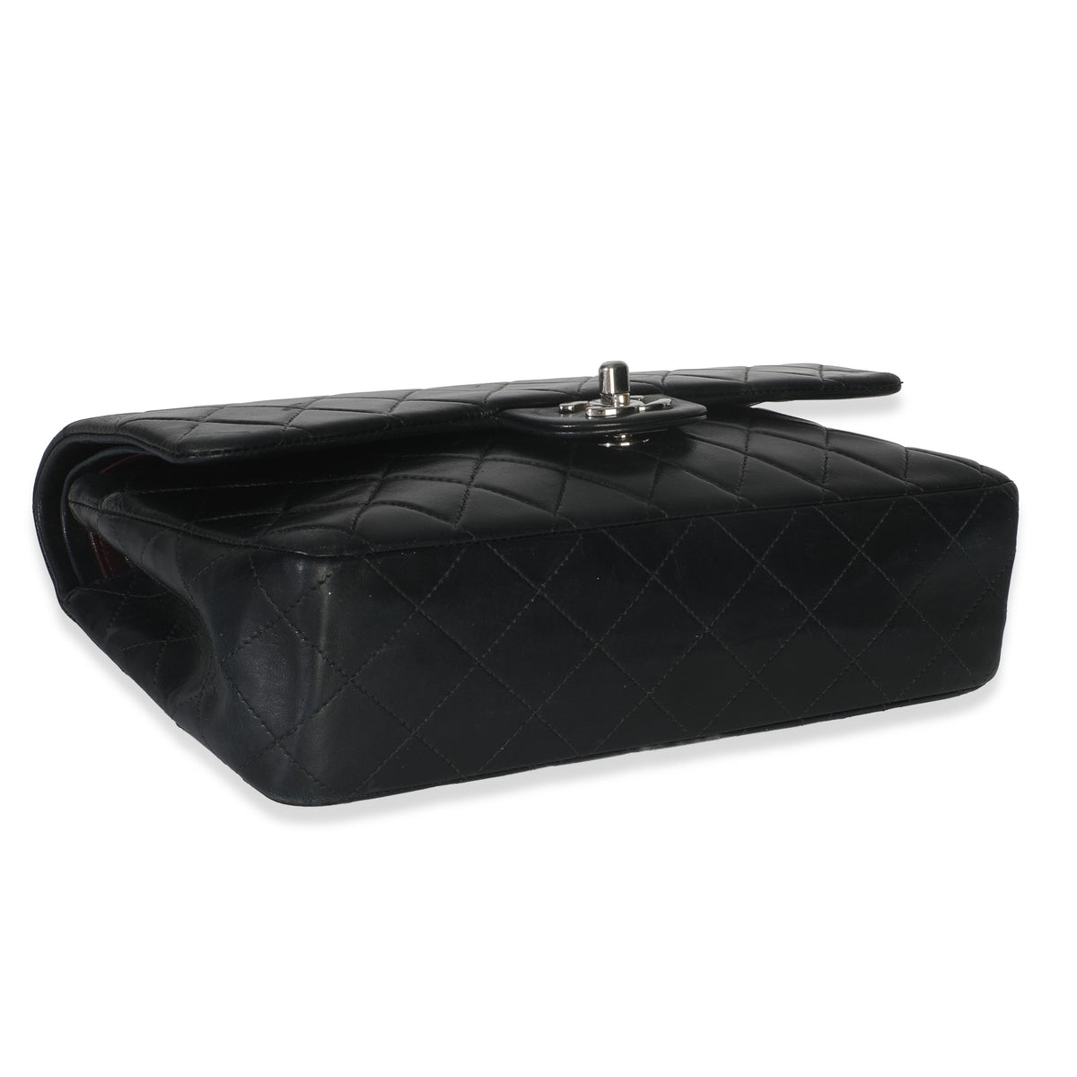 Vintage Black Quilted Lambskin Medium Classic Double Flap Bag