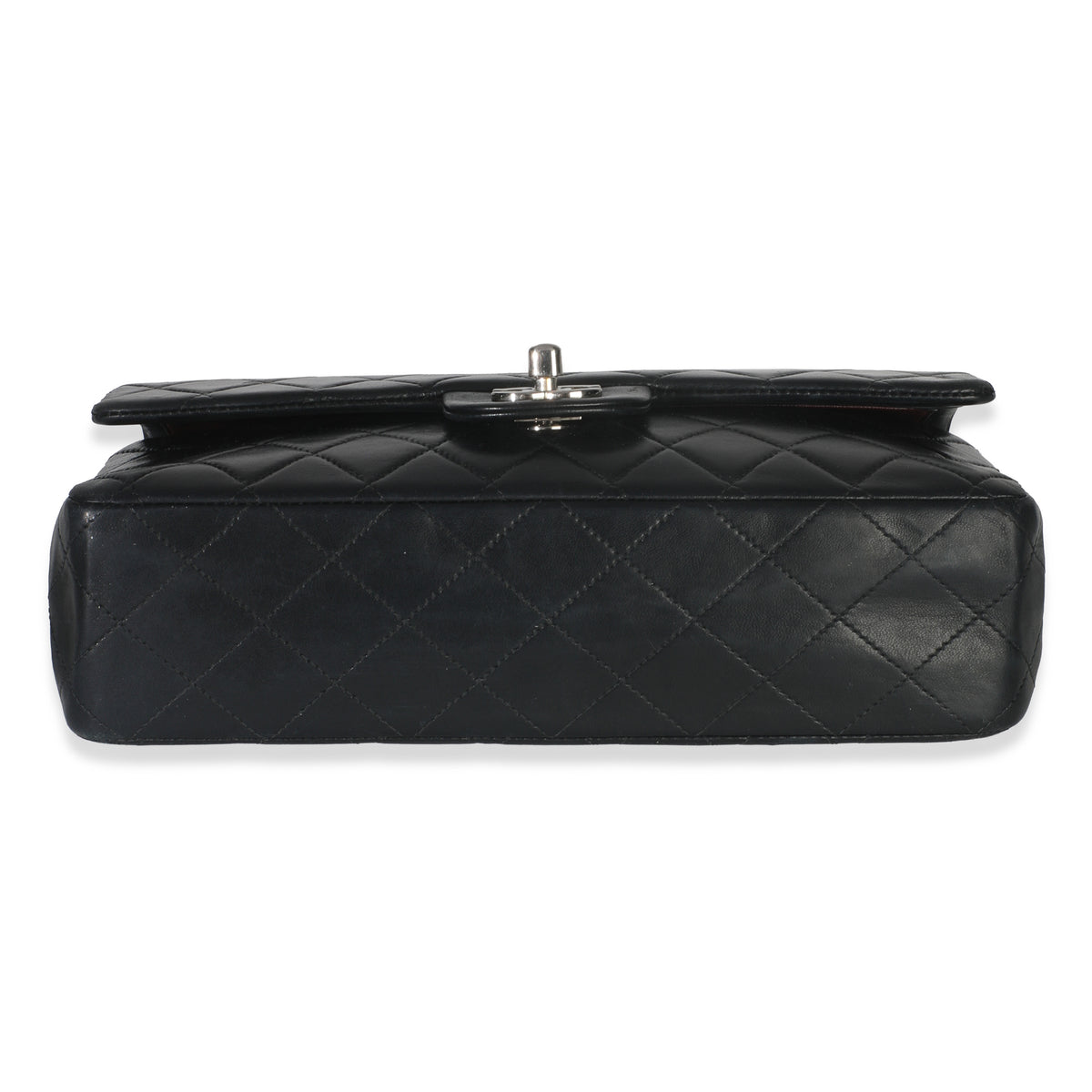 Vintage Black Quilted Lambskin Medium Classic Double Flap Bag