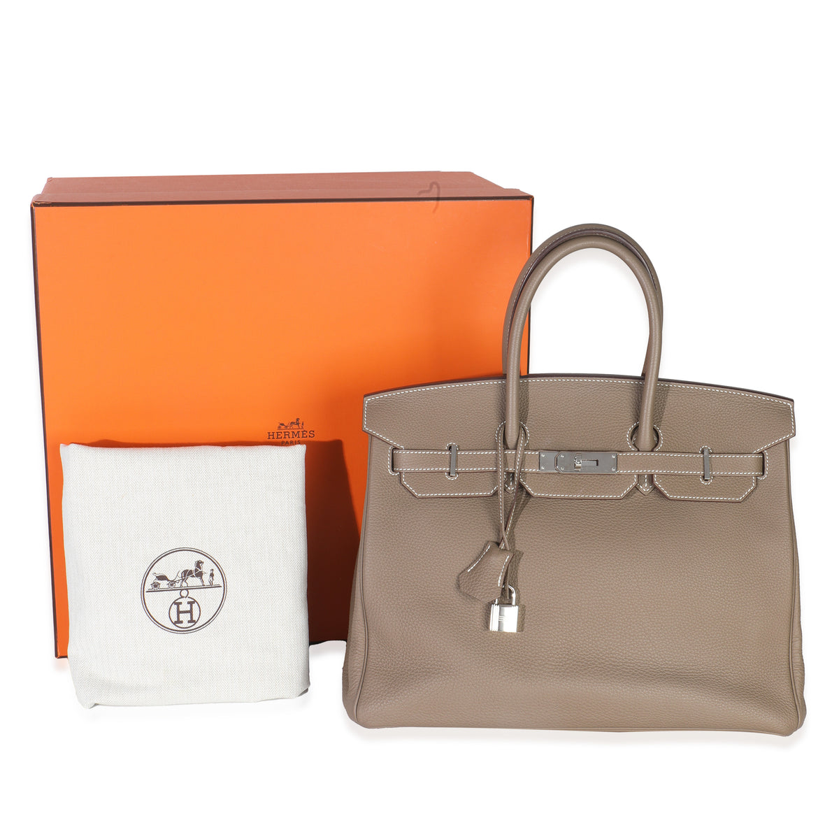 Etoupe Togo Birkin 35 PHW