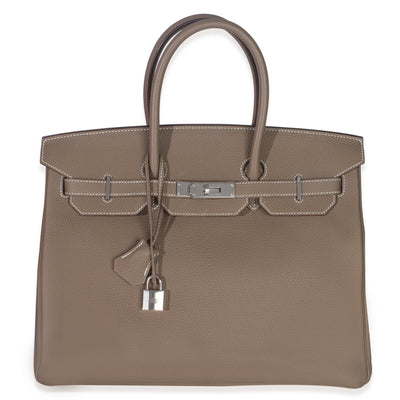 Etoupe Togo Birkin 35 PHW