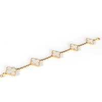 Yellow Gold Mother Of Pearl Vintage Alhambra Bracelet