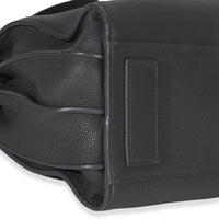 Grey Grained Calfskin Small Souple Sac De Jour