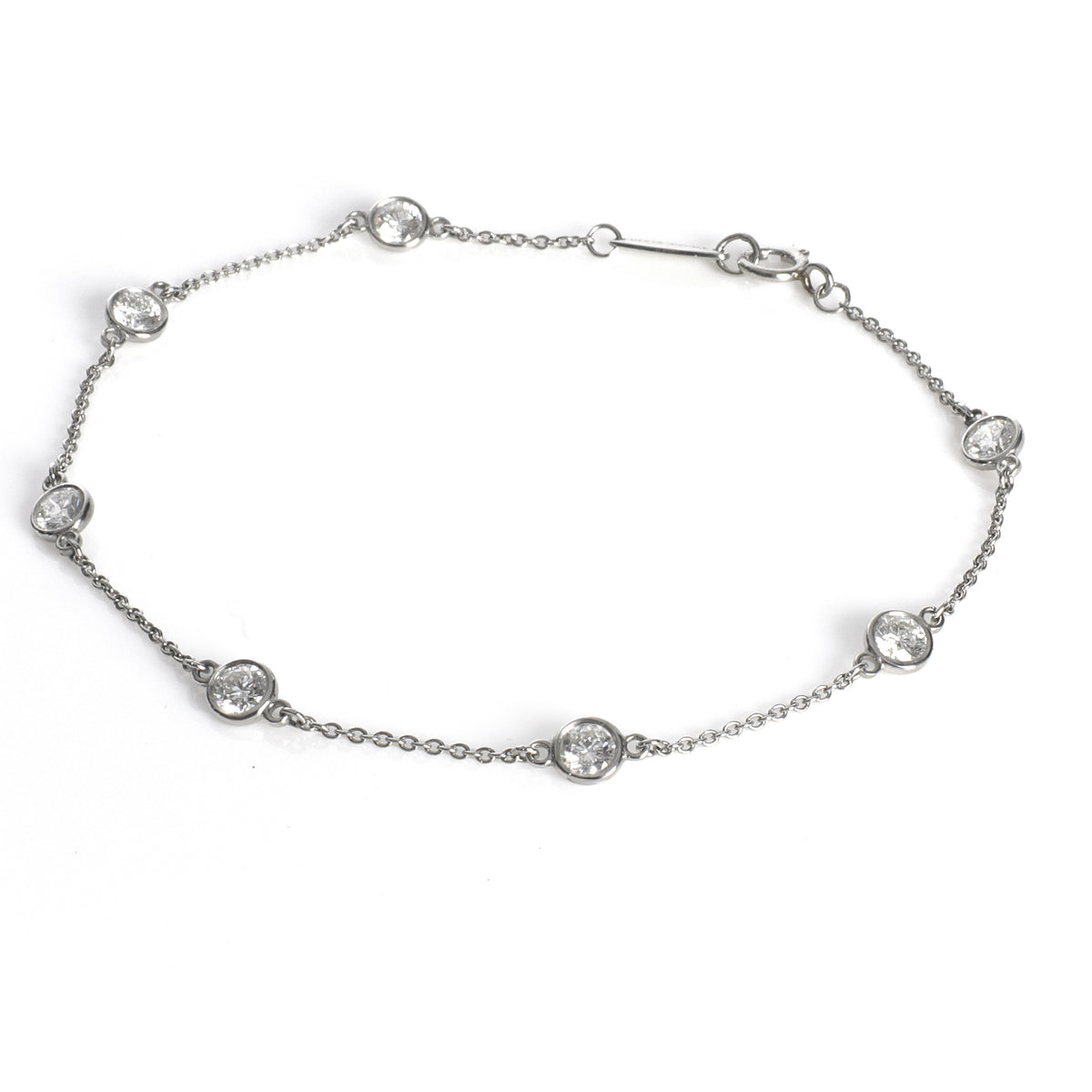 Platinum Diamond Elsa Peretti Diamond By The Yard Bracelet
