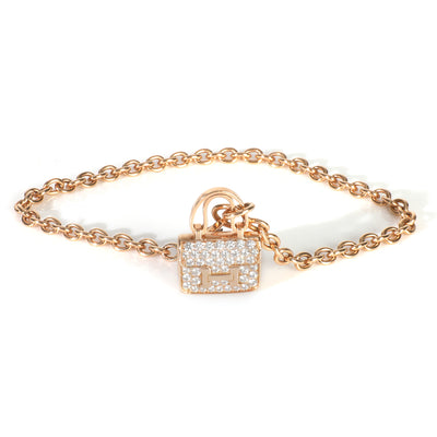 Rose Gold Diamond Amulettes Collection Constance Bracelet