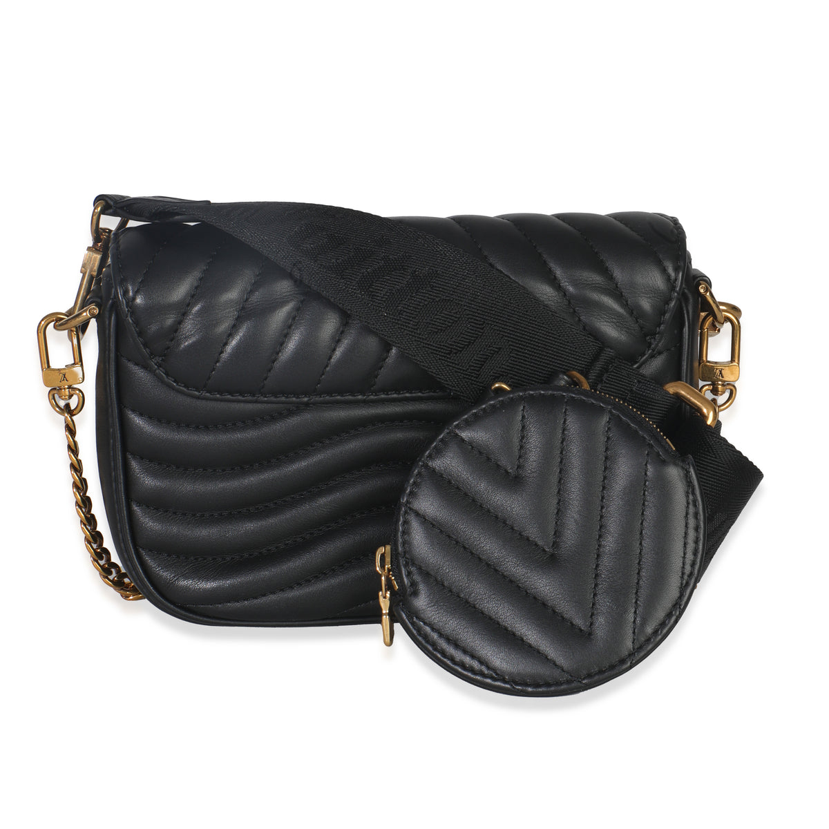 Black Calfskin New Wave Multi Pochette