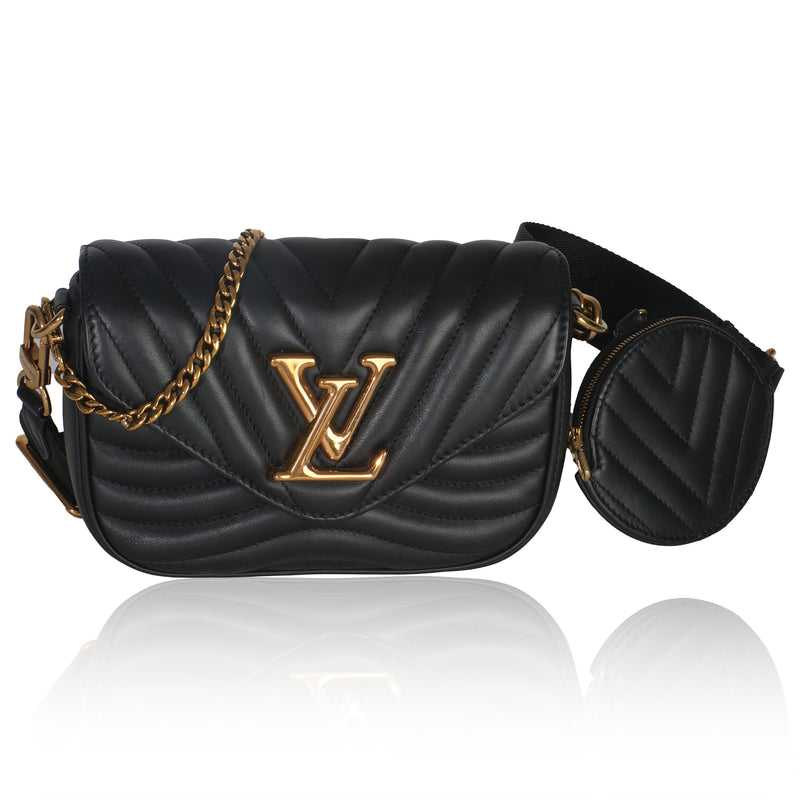Black Calfskin New Wave Multi Pochette
