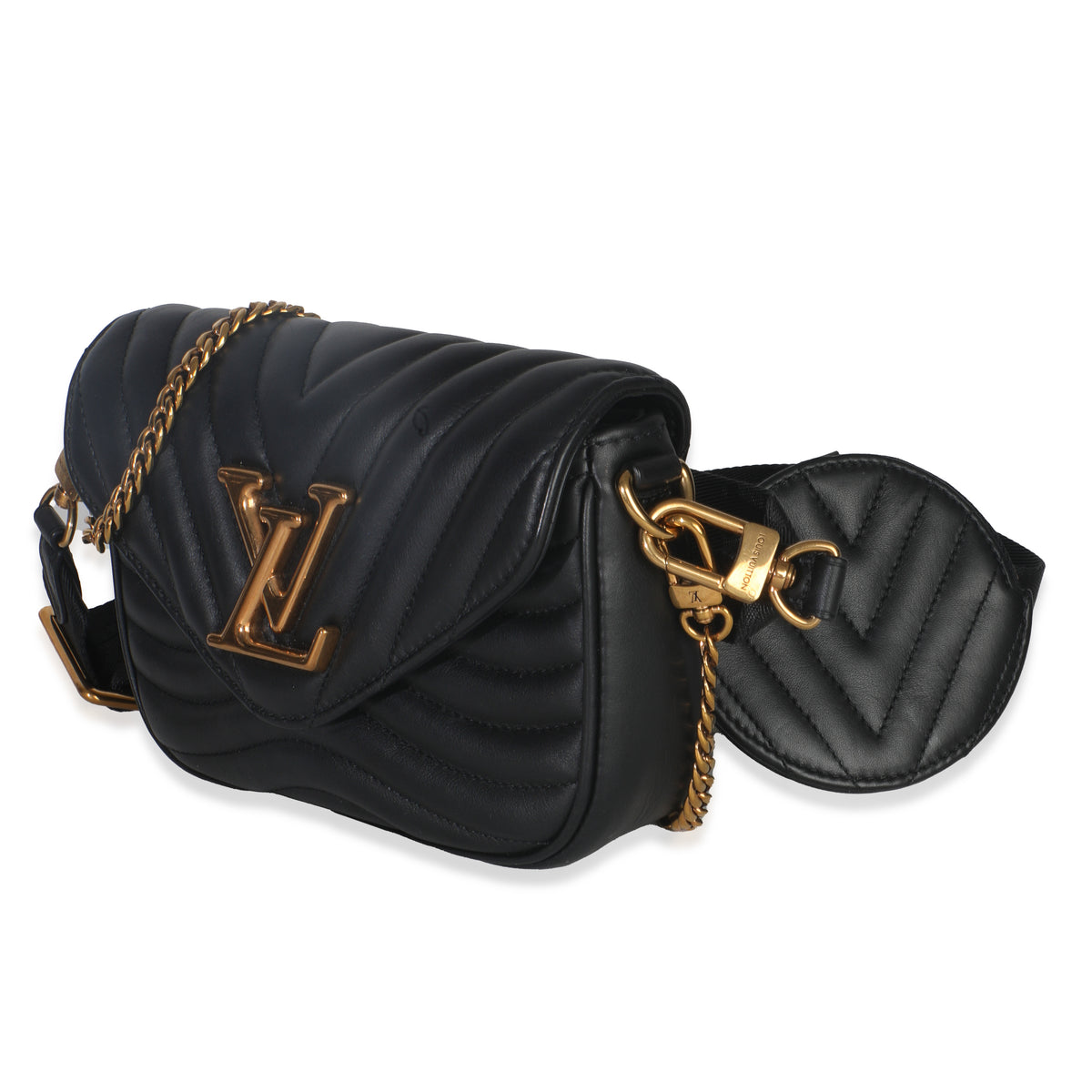 Black Calfskin New Wave Multi Pochette