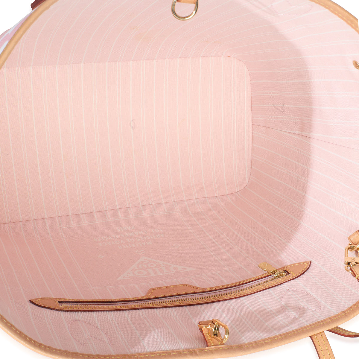 Light Pink Monogram Giant Canvas By The Pool Neverfull MM