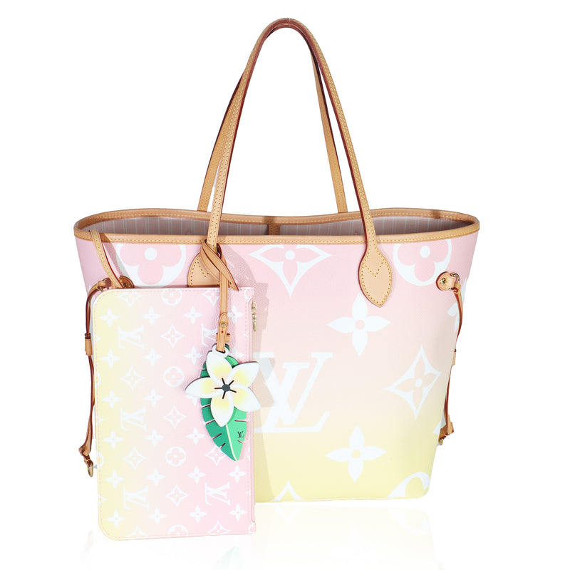 Light Pink Monogram Giant Canvas By The Pool Neverfull MM