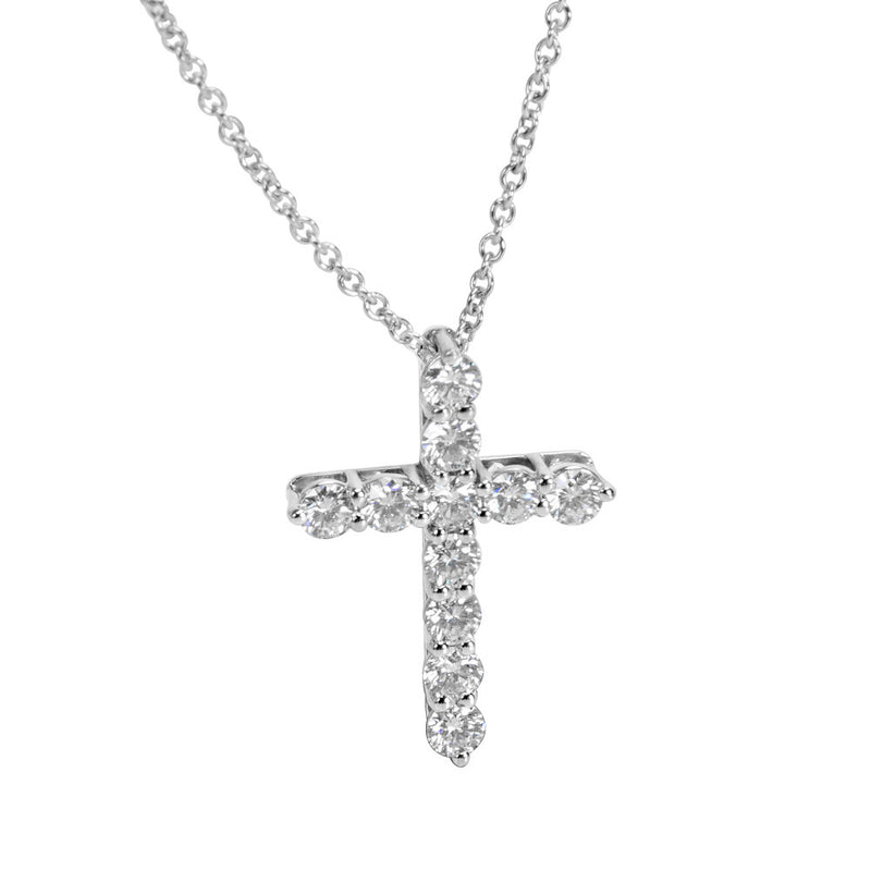 Platinum Diamond Cross Pendant