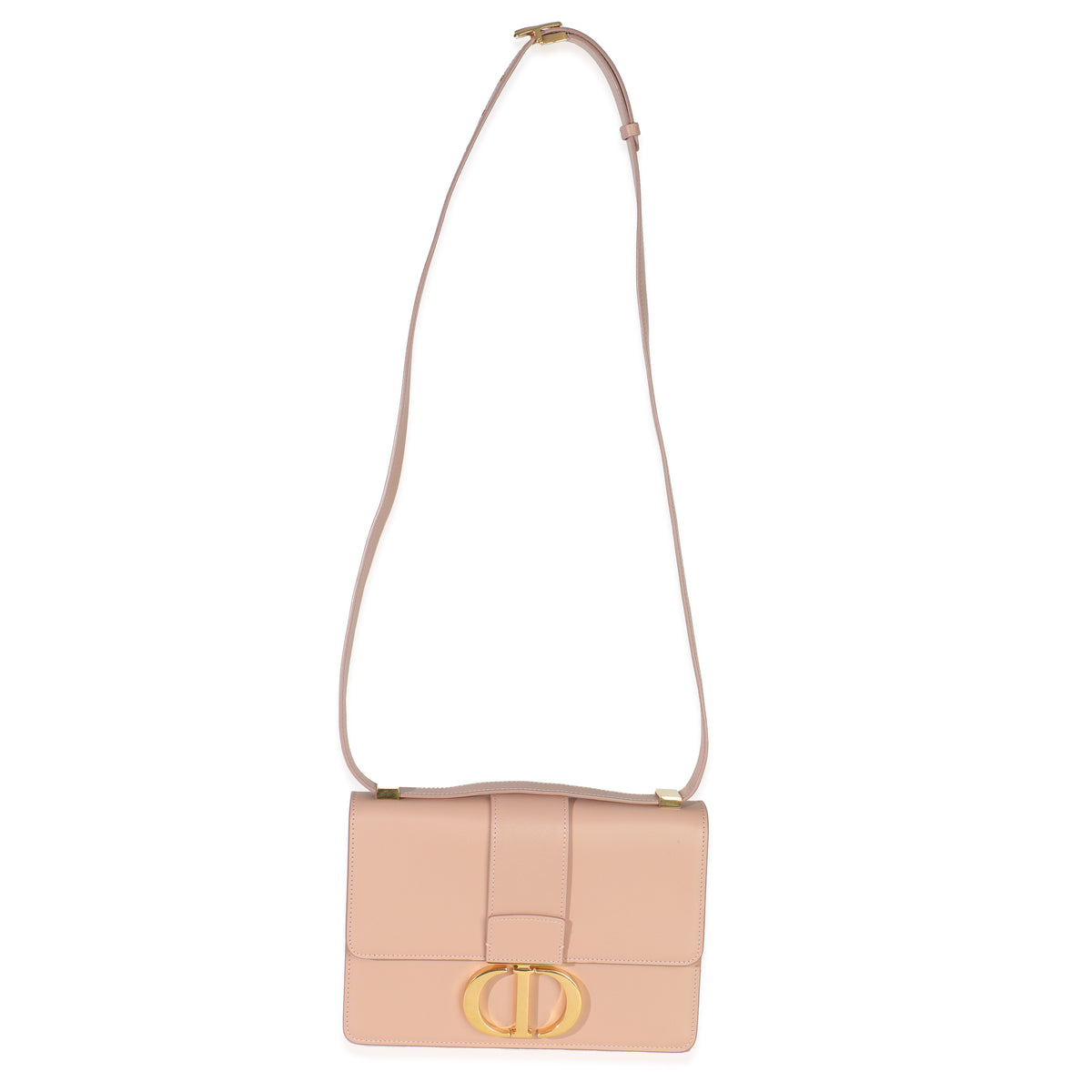 Beige Smooth Box Calfskin 30 Montaigne Flap Bag