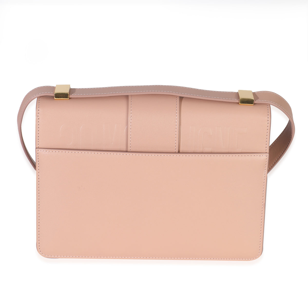 Beige Smooth Box Calfskin 30 Montaigne Flap Bag