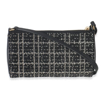 Black White Beaded Pochette Tirette
