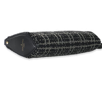 Black White Beaded Pochette Tirette