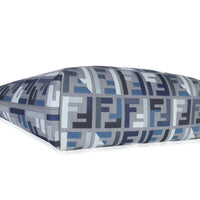 Blue FF Embroidery Canvas Large Denim Roll Tote