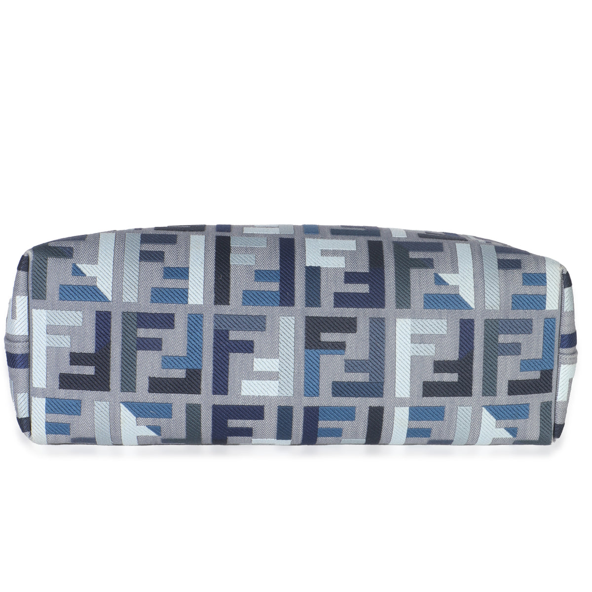 Blue FF Embroidery Canvas Large Denim Roll Tote