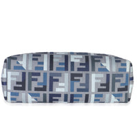 Blue FF Embroidery Canvas Large Denim Roll Tote