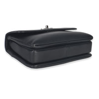 Black Calfskin Smooth Small Trendy CC Flap Bag