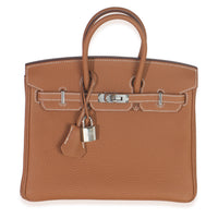 Gold Togo Birkin 25 PHW
