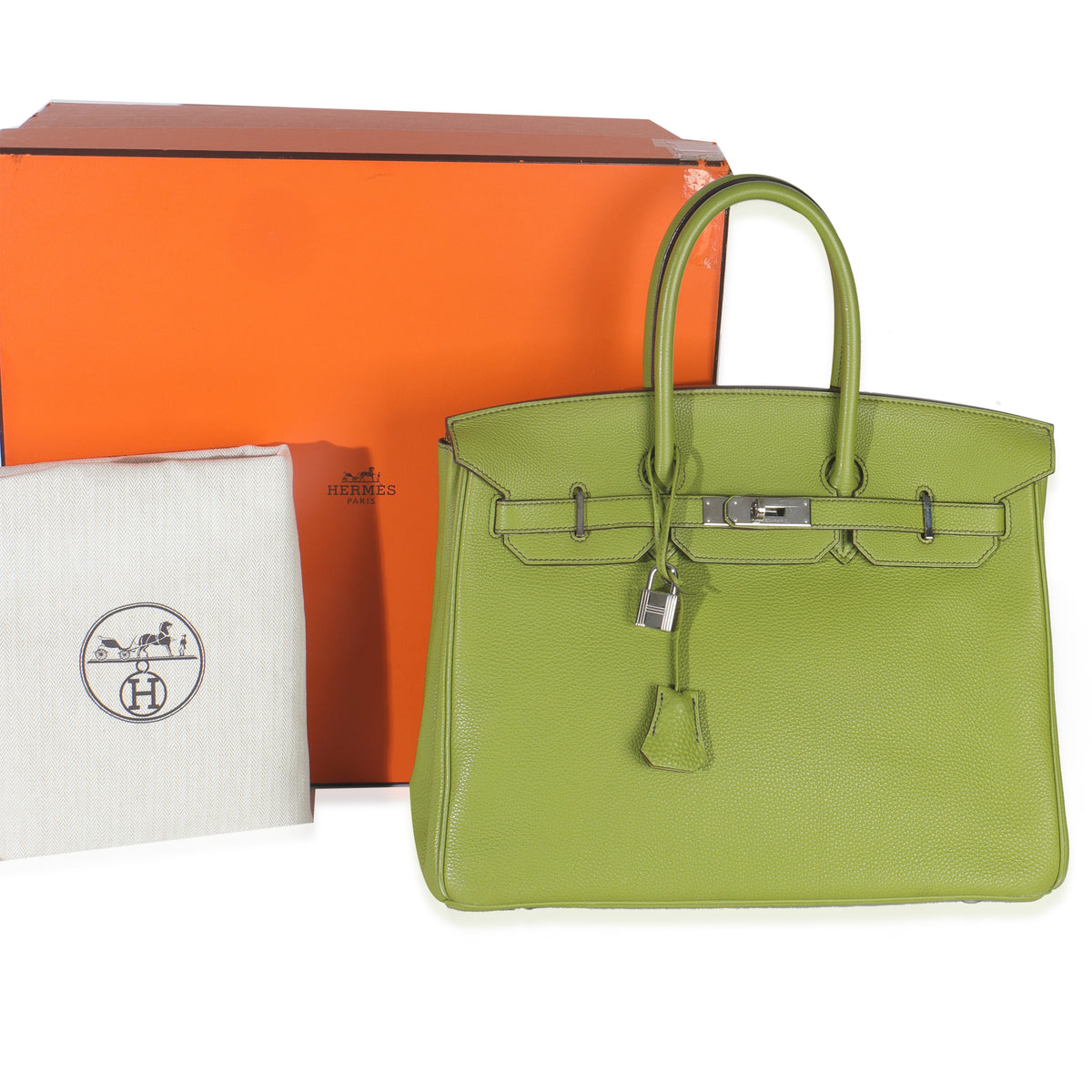 Vert Anis Togo Birkin 35 PHW