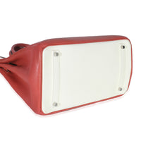 Sanguine White Clemence Verso Birkin 35 PHW