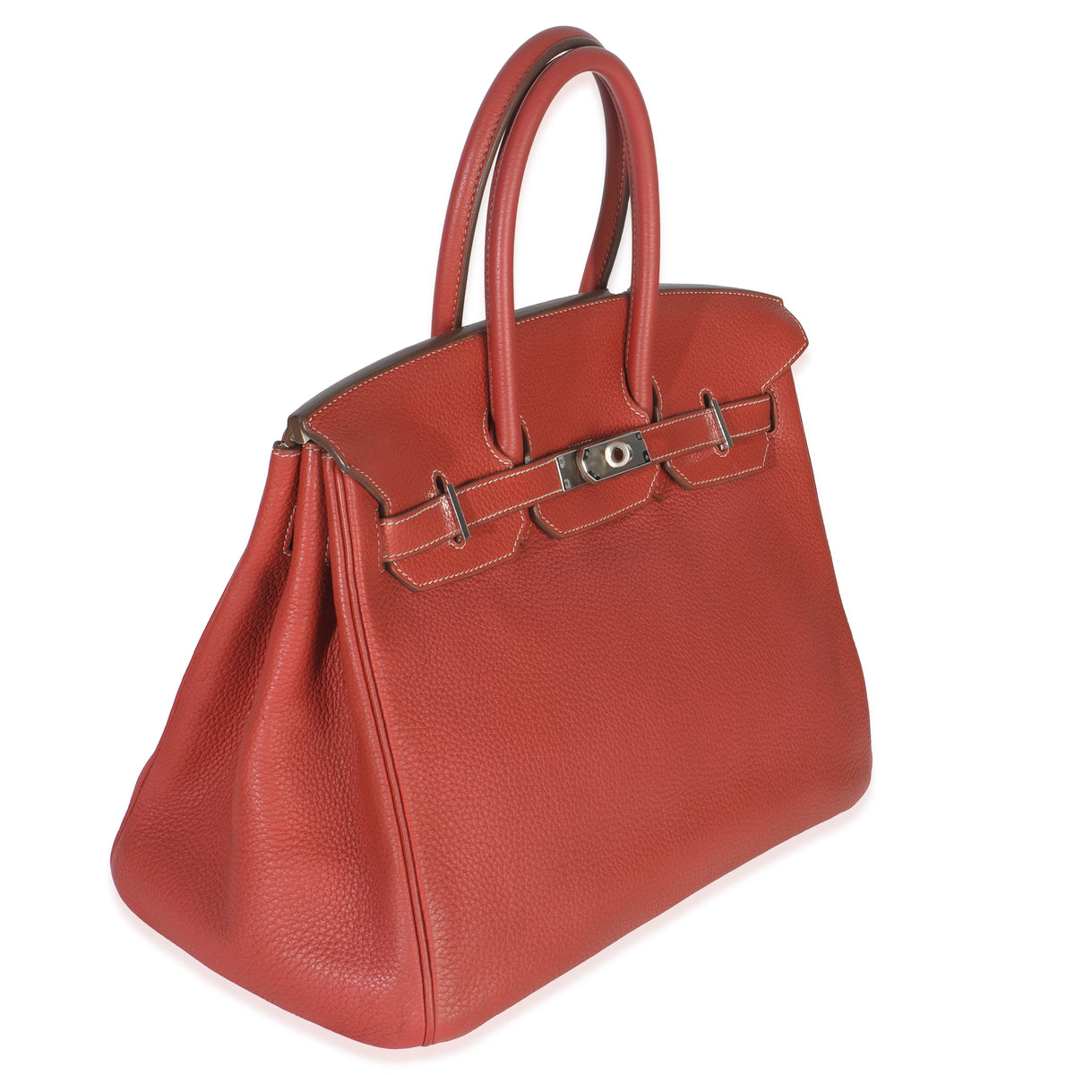 Sanguine White Clemence Verso Birkin 35 PHW