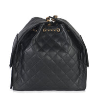 Black Quilted Caviar Medium Chanel 25 Hobo