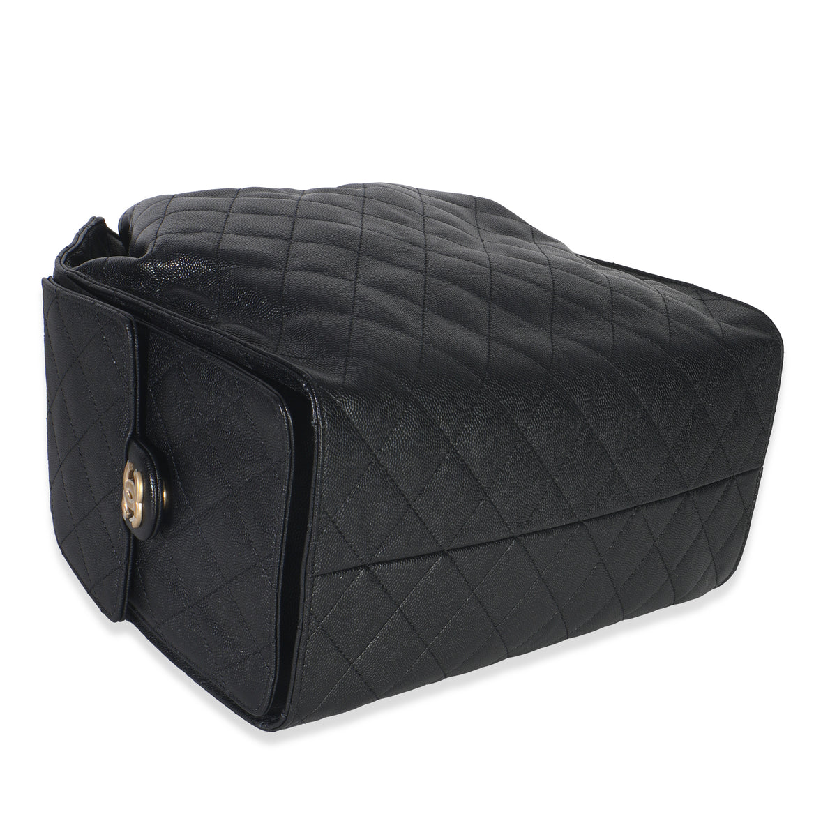 Black Quilted Caviar Medium Chanel 25 Hobo