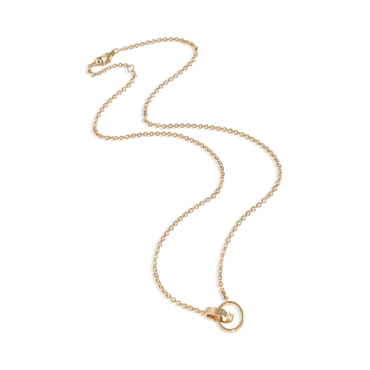 Yellow Gold  Love Necklace