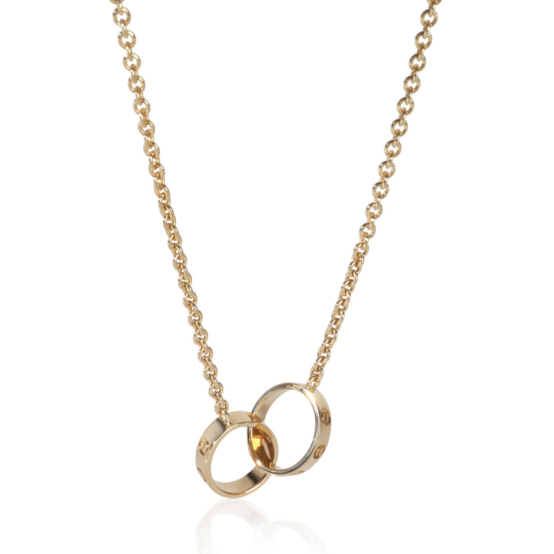 Yellow Gold  Love Necklace