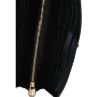 Black Shiny Alligator Kelly Longue Wallet GHW