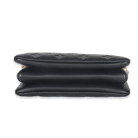 Black Monogram Embossed Lambskin Coussin BB