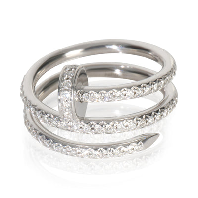 White Gold Diamond Double Juste Un Clou Ring
