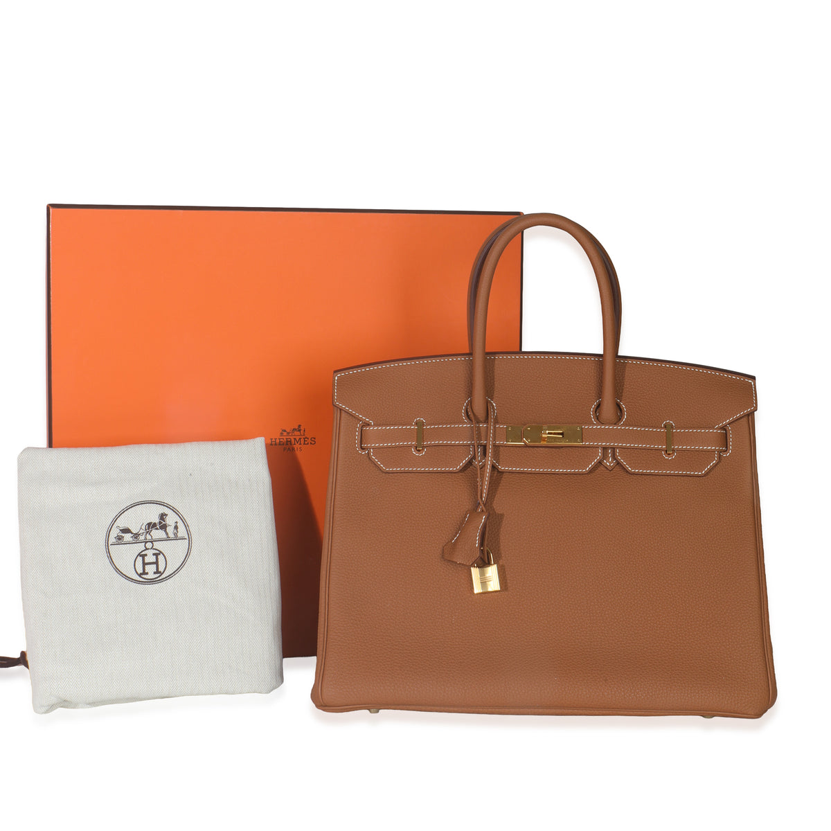 Gold Togo Birkin 35 GHW