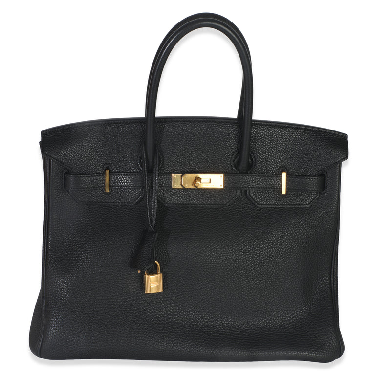 Black Togo Birkin 35 GHW