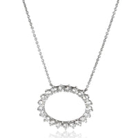 Platinum Diamond Circle Pendant
