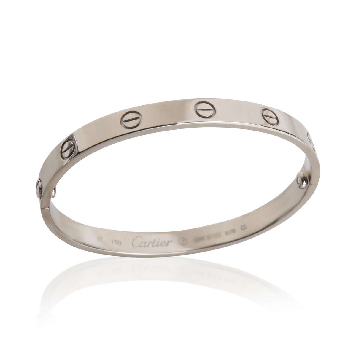 White Gold  Love Bracelet