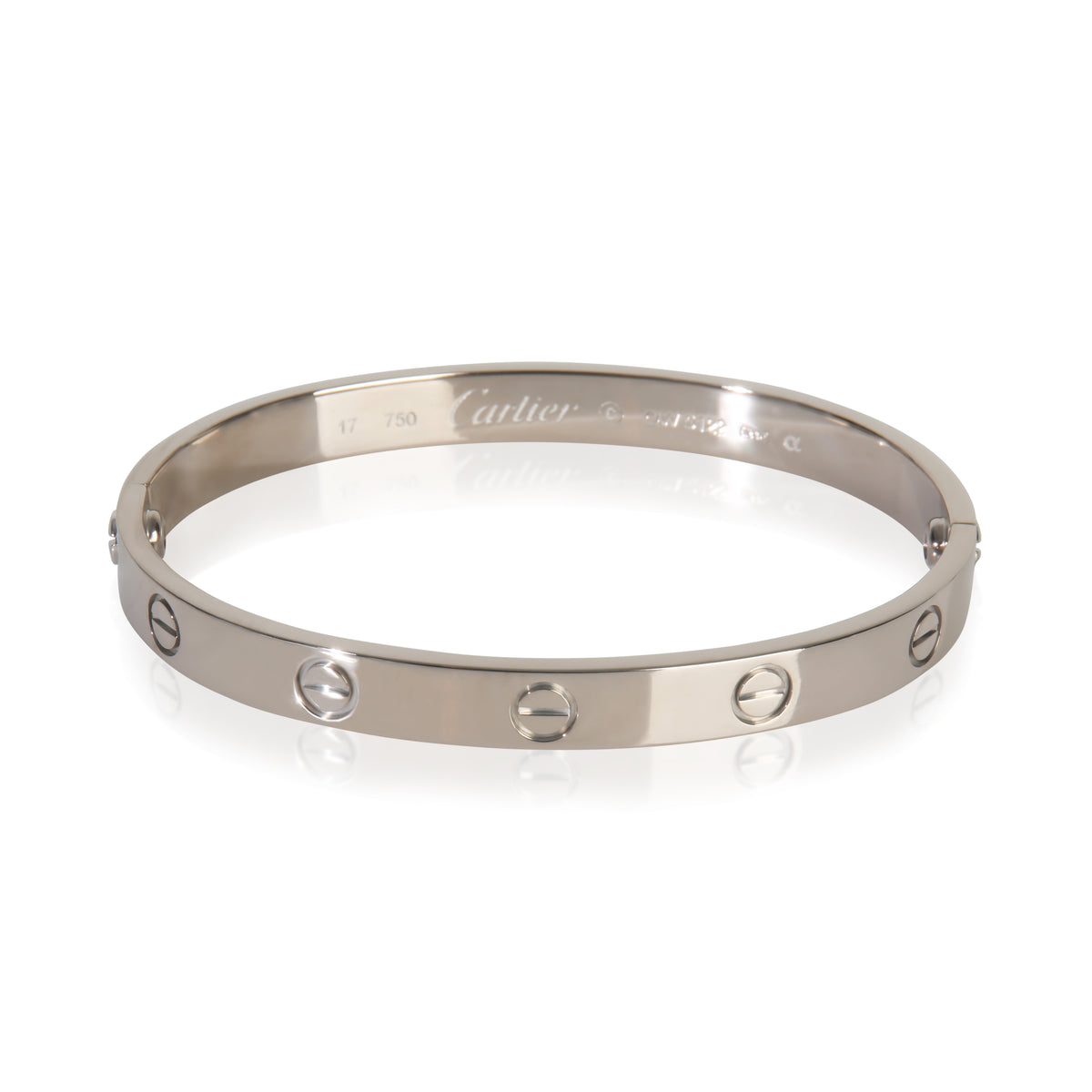 White Gold  Love Bracelet