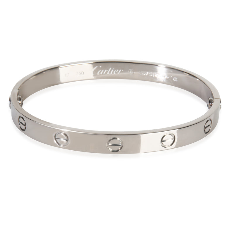 White Gold  Love Bracelet