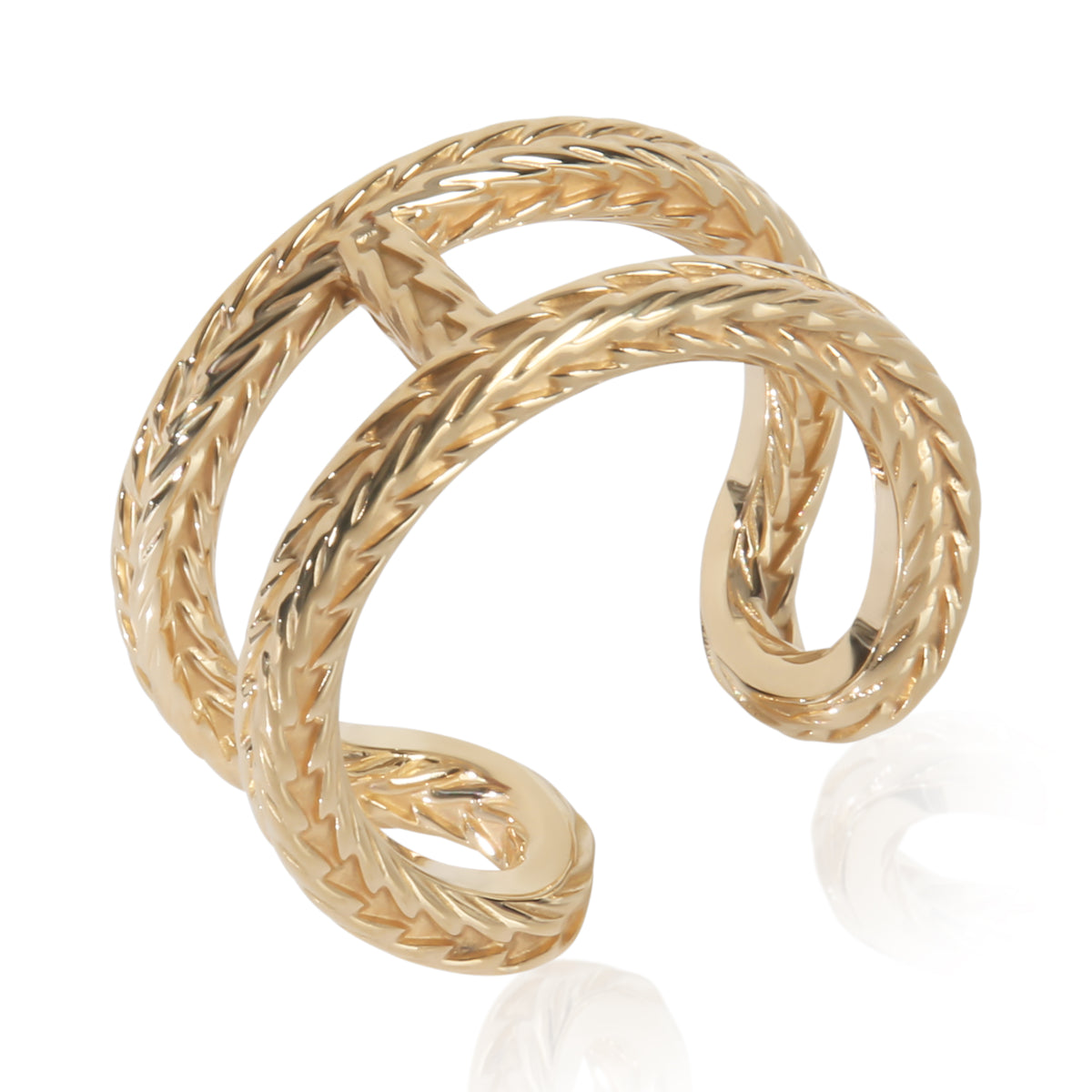 Yellow Gold  Chaine d'Ancre Danae Ring