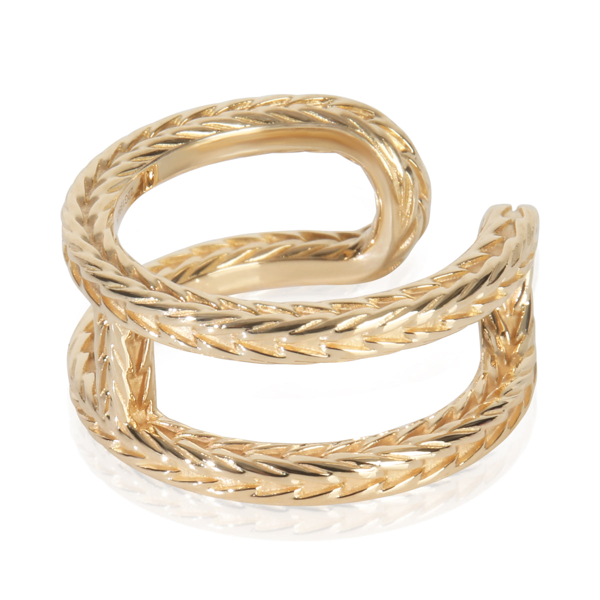Yellow Gold  Chaine d'Ancre Danae Ring