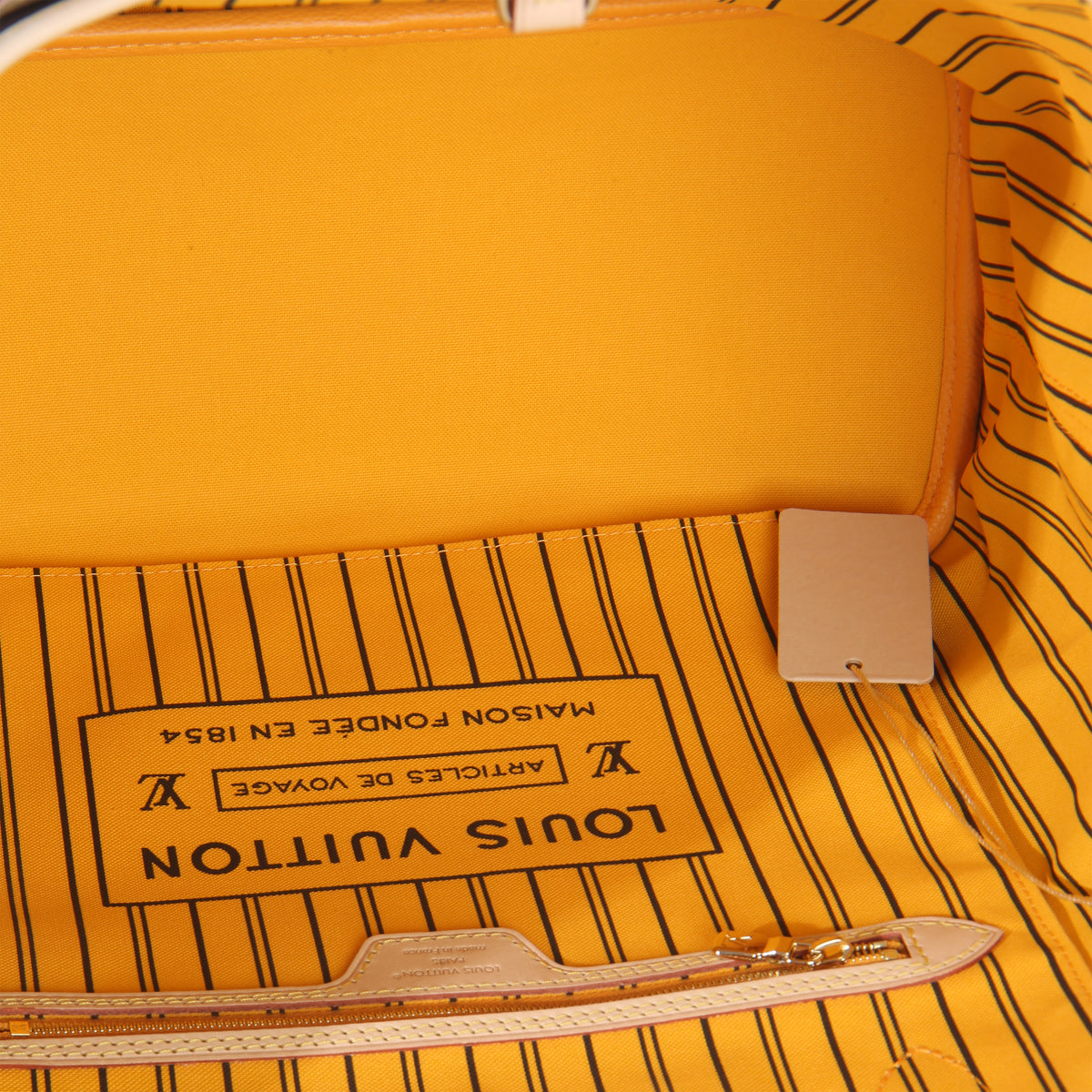 Jaune Safran Monogram Canvas Neverfull Bandouliere Inside Out MM