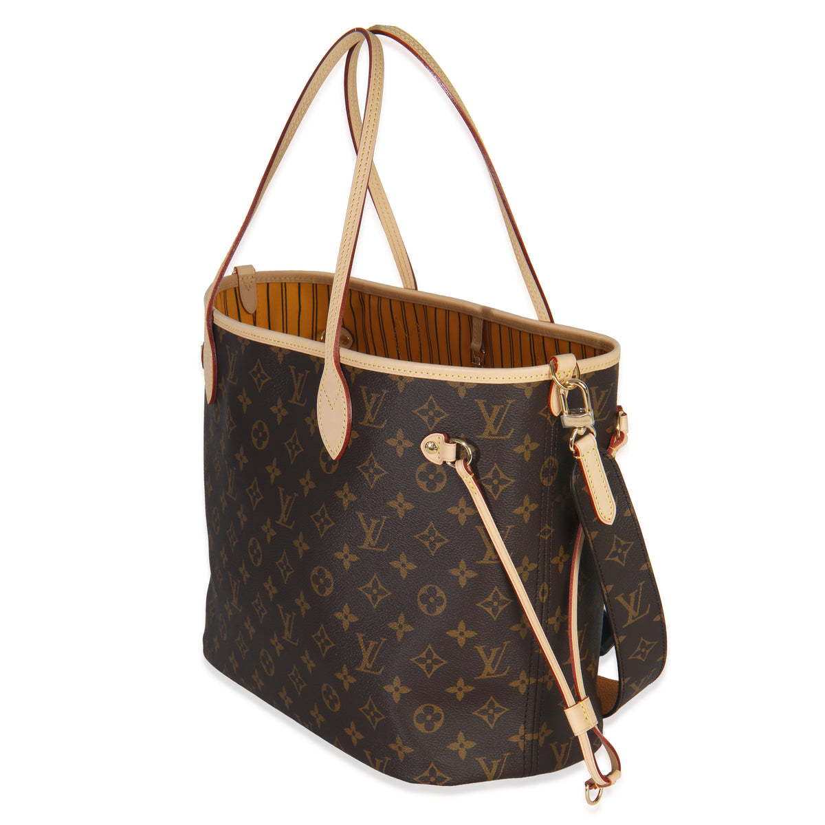 Jaune Safran Monogram Canvas Neverfull Bandouliere Inside Out MM